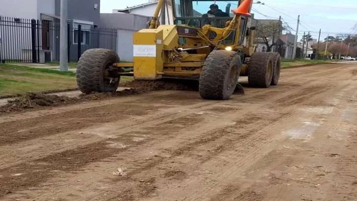 ¿En qué zona del casco urbano repararon las calles de tierra?