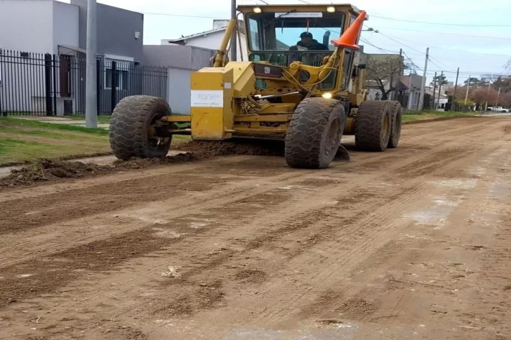 ¿En qué zona del casco urbano repararon las calles de tierra?