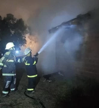 Se incendió una vivienda en construcción