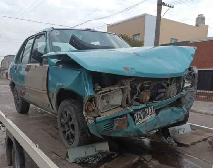 Choque en la intersección de 59 y 28