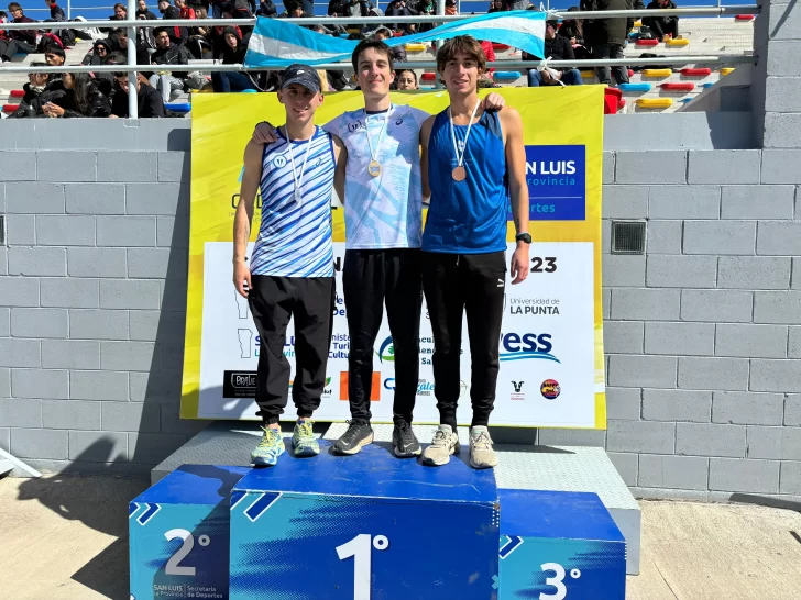 Santino Marchetti de Bronce: logró su primera medalla individual en un Nacional