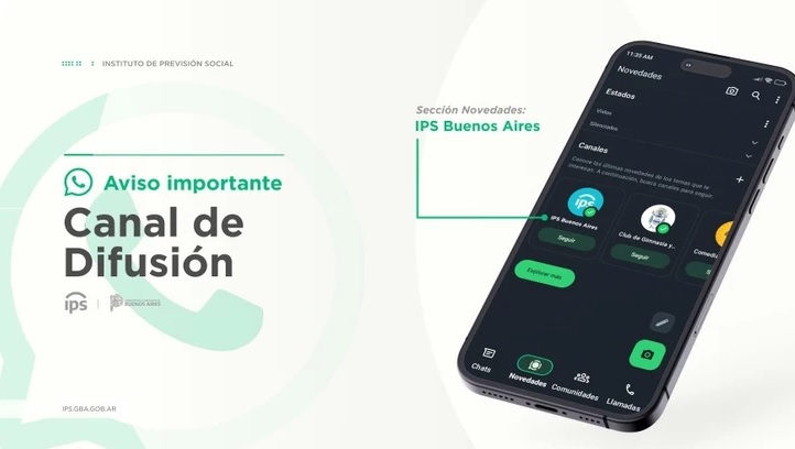 El IPS Buenos Aires lanzó su canal de Whatsapp: a qué servicios se podrá acceder