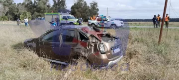 Matrimonio necochense protagonizó un accidente en ruta 227