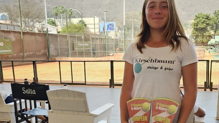 Gran paso de Delfina Ruete por Salta con títulos en singles y dobles