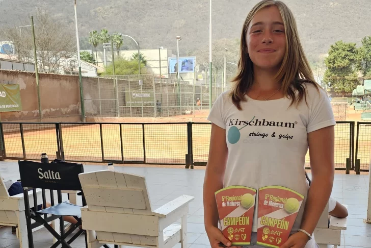 Gran paso de Delfina Ruete por Salta con títulos en singles y dobles