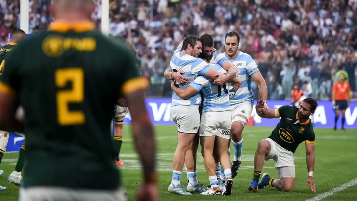 Los Pumas vencieron a Sudáfrica y sueñan con el título en el Rugby Championship