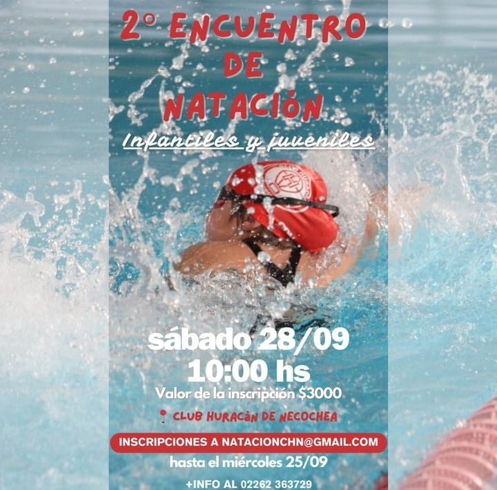 Huracán organiza el 2° Encuentro de Natación para Infantiles y Juveniles