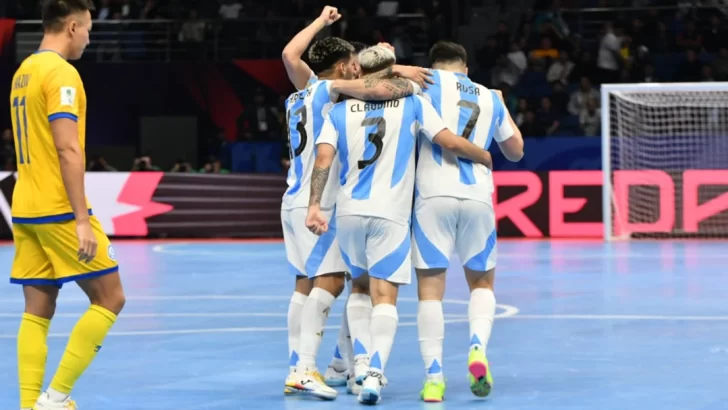 La Selección argentina goleó a Kazajistán y jugará la semifinal ante Francia