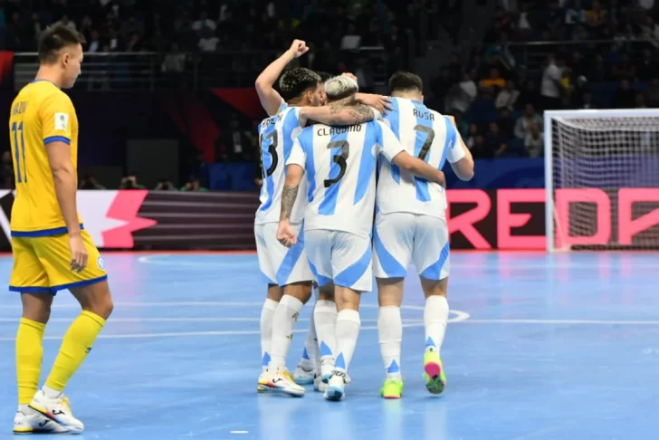 La Selección argentina goleó a Kazajistán y jugará la semifinal ante Francia