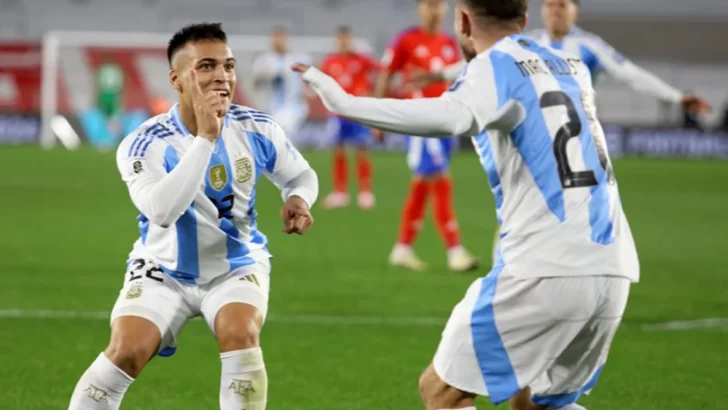 A la Selección le alcanzó con un tiempo y goleó a Chile 3-0