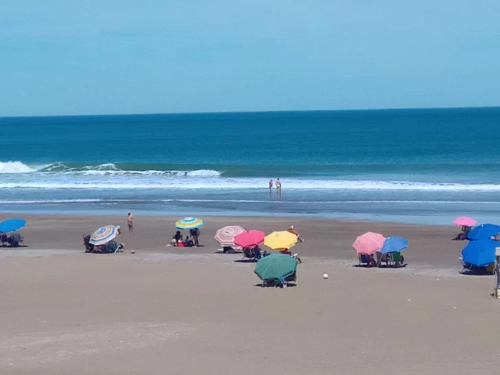 Otro día de playa: la máxima superó los 33 grados