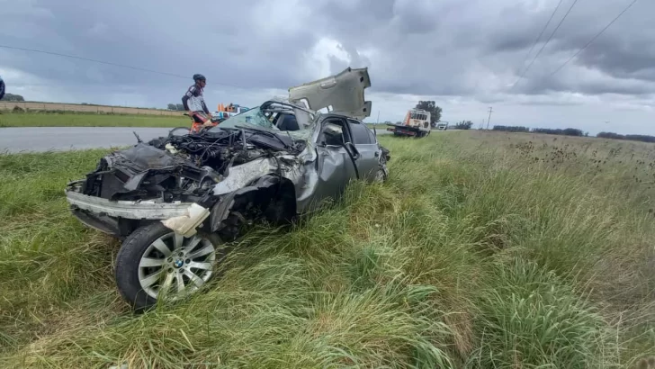 Fatal accidente en ruta 227: alta velocidad y un neumático reventado