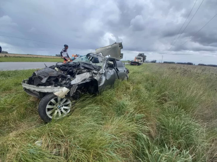 Fatal accidente en ruta 227: alta velocidad y un neumático reventado