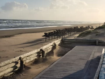 Fuerte sudestada sobre Necochea