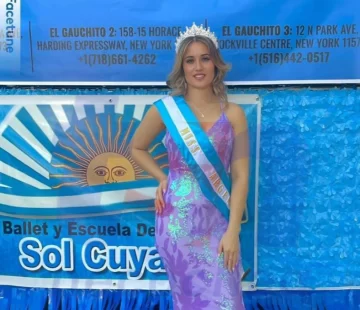 La Necochense Melisa Scovenna, Miss Argentina en el Desfile Hispano de Queens