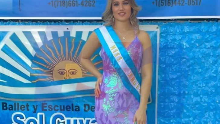 La Necochense Melisa Scovenna, Miss Argentina en el Desfile Hispano de Queens