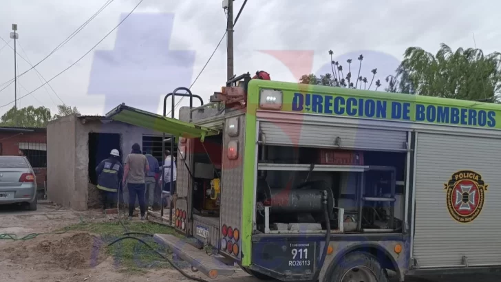 Se incendió una casa en Quequén