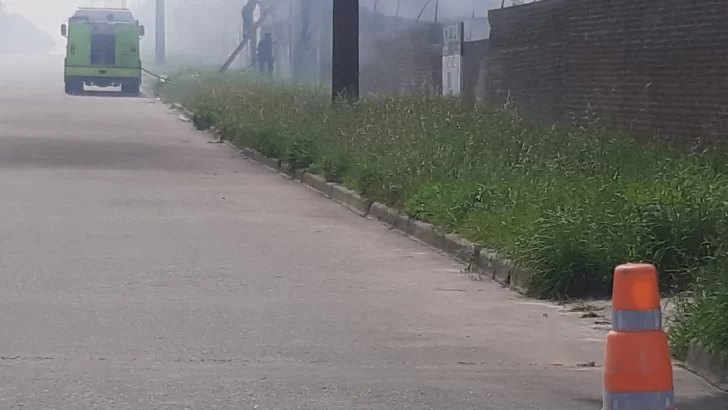 Fuego en los molinos ubicados en el Barrio Puerto