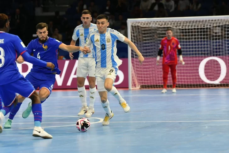 Argentina le ganó a Francia y se viene el clásico con Brasil en la final del Mundial de Futsal