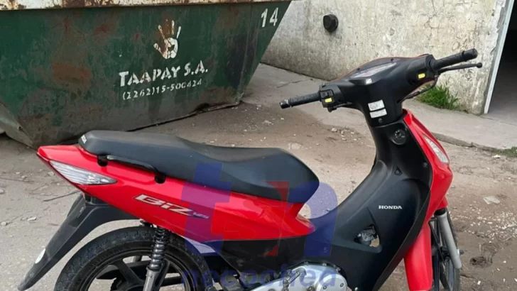 Recuperan moto robada en Quequén: la encontraron oculta entre las malezas