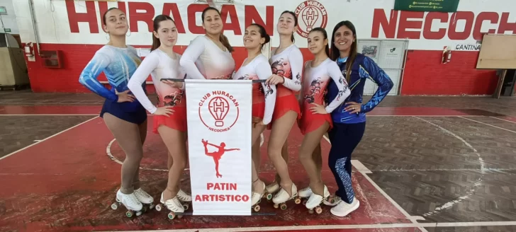 Las patinadoras de Huracán, en torneos Nacional y Sudamericano