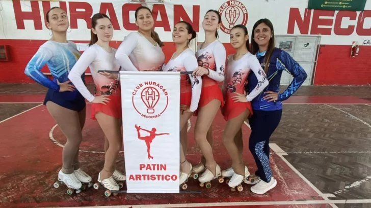 Las patinadoras de Huracán, en torneos Nacional y Sudamericano