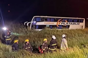 Falleció el conductor de un ómnibus tras despistar en ruta 2