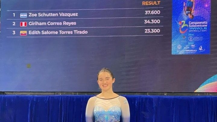 Necochense de Selección: Zoe Schutten fue campeona Sudamericana Junior en Colombia