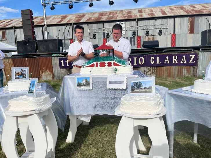 Con homenajes y desfile, Claraz celebró su aniversario