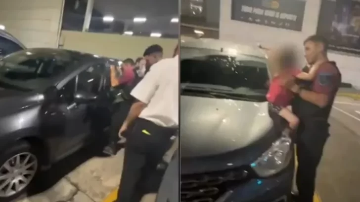 Video: dejaron encerrada a su hija dentro del auto y se fueron a pasear por el shopping