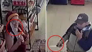 Video: quiso asaltar una fiambrería mostrando un cuchillo, pero la empleada tenía uno más grande