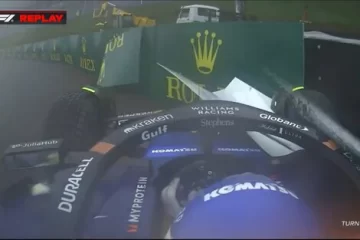 Video: así fue el choque de Colapinto en la clasificación del GP de Brasil