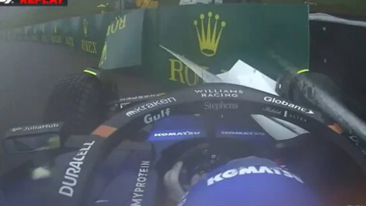 Video: así fue el choque de Colapinto en la clasificación del GP de Brasil