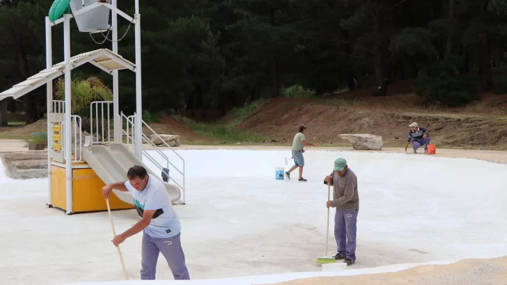 Se intensifican los trabajos en los espacios públicos del Balneario de San Cayetano