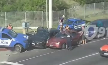 Video: robó un auto y en medio de la persecución intentó fugarse de manera insólita