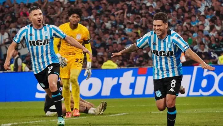 Videos: Doblete de Quintero en Racing para dar vuelta el partido ante Corinthians