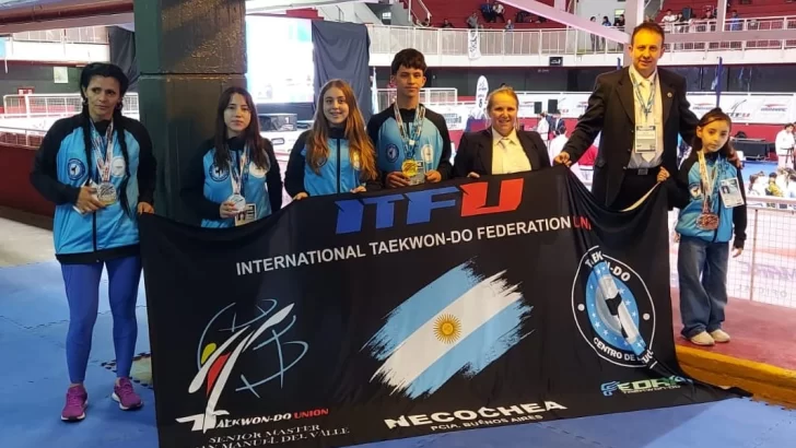 Necochea brilló con siete podios en el Campeonato Panamericano ITFU 2024