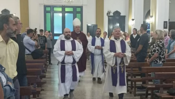 El obispo ofició su primera misa en Necochea