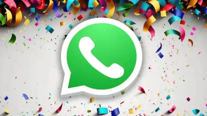 El divertido efecto “papel picado” de WhatsApp para los saludos de Año Nuevo