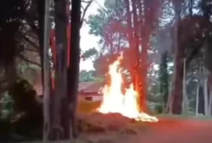 Incendio en Villa del Deportista