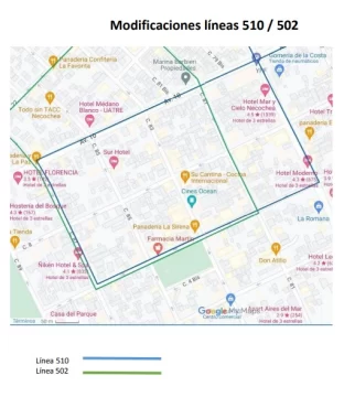 Cambios en recorridos de colectivos y cortes de tránsito