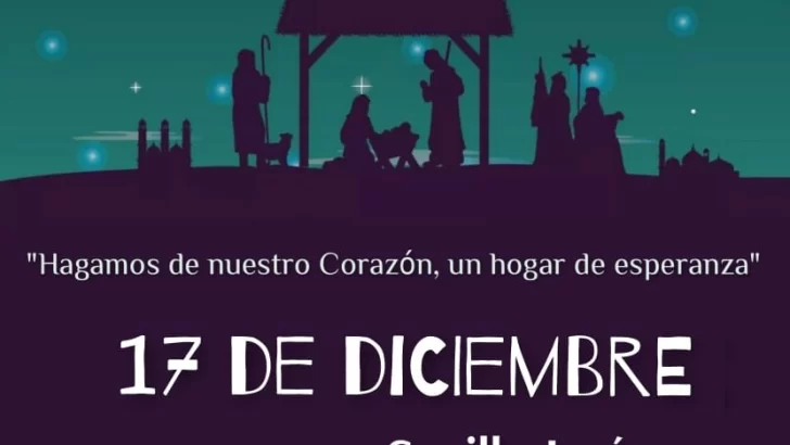 Pesebre viviente en la capilla Jesús Buen Pastor