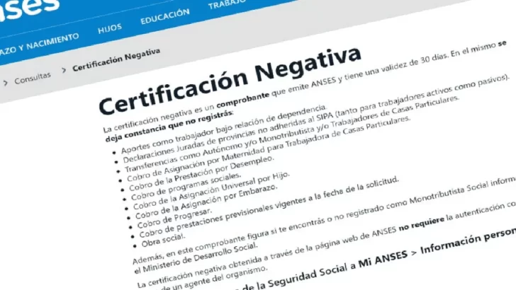 Certificación negativa de ANSES: ¿qué es y para qué sirve?