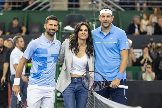 Del Potro le ganó a Djokovic y emocionó al público en su despedida