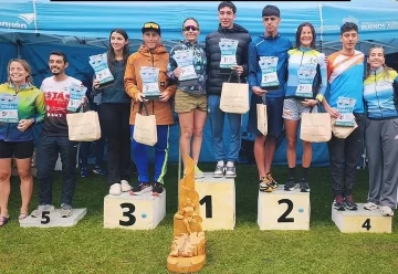 Triatlon en la ciudad: ganó Tiago Muñoz y Lucas Cossio fue el mejor necochense