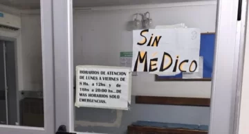 El cartel que duele: “Sin Médico” en el Hospital de Juan N. Fernández