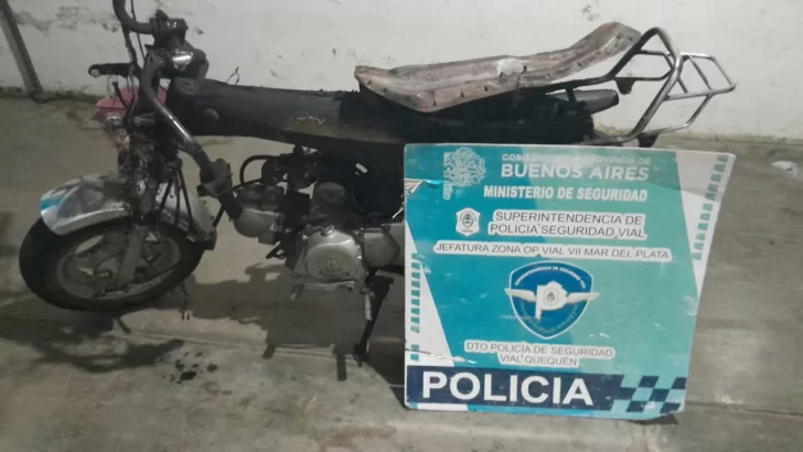 Robaron una moto y más tarde la prendieron fuego