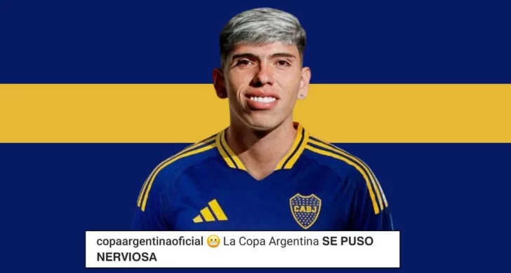 La Copa Argentina se pone “nerviosa” con Carlos Palacios en Boca Juniors