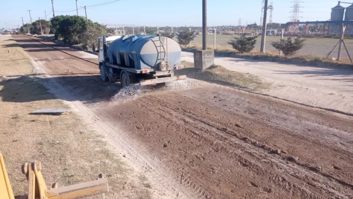 Realizaron tareas de mantenimiento en calles de Necochea y Quequén