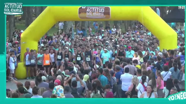 Franco Peidón y Silvana Cattini, los ganadores en lo que fue una gran fiesta del deporte y la solidaridad